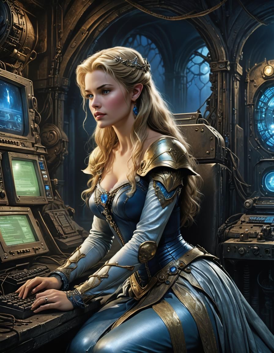 Aurora as Vault Dweller in Post-Apocalyptic Shelter