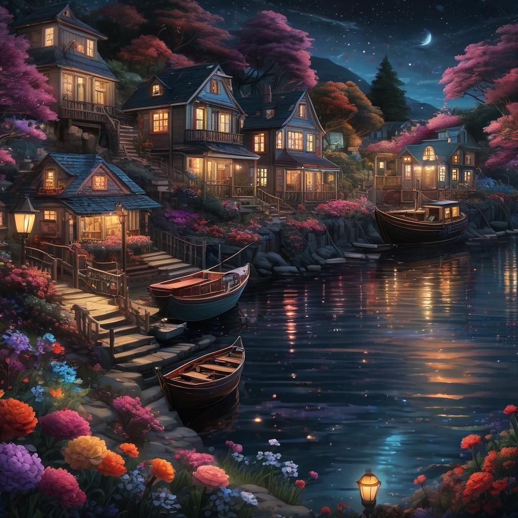 Enchanted Bay House in Vibrant Colors