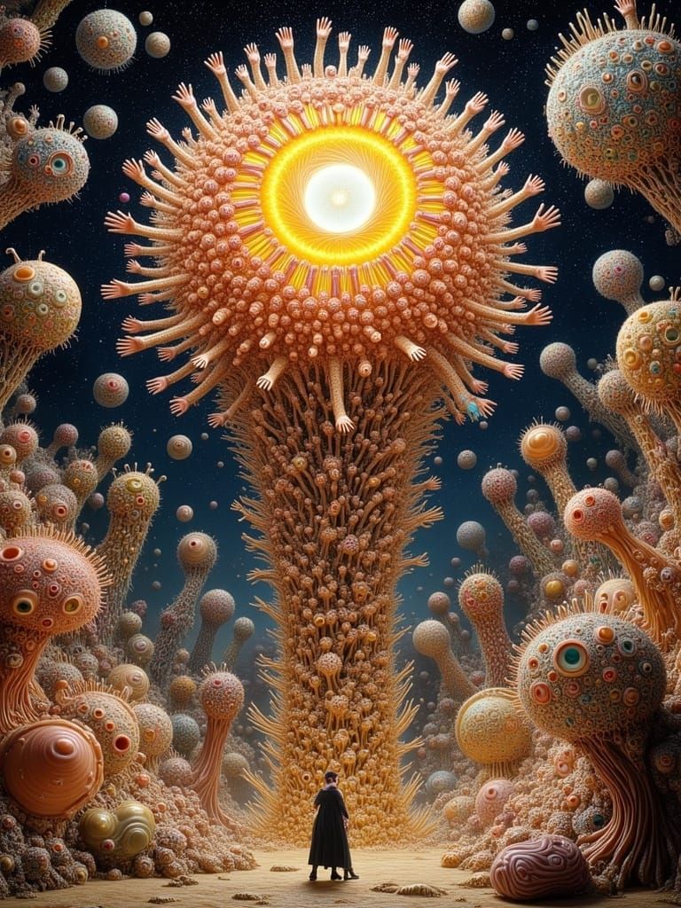 Fingerpunk Heliocentric Masterpiece in Radiant Splendor