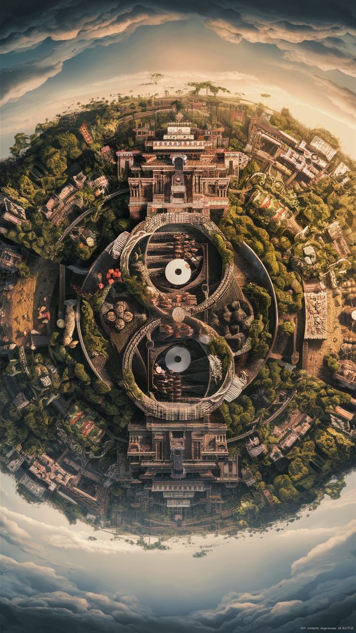 Thriving Ancient Civilization: 3D Digital Art