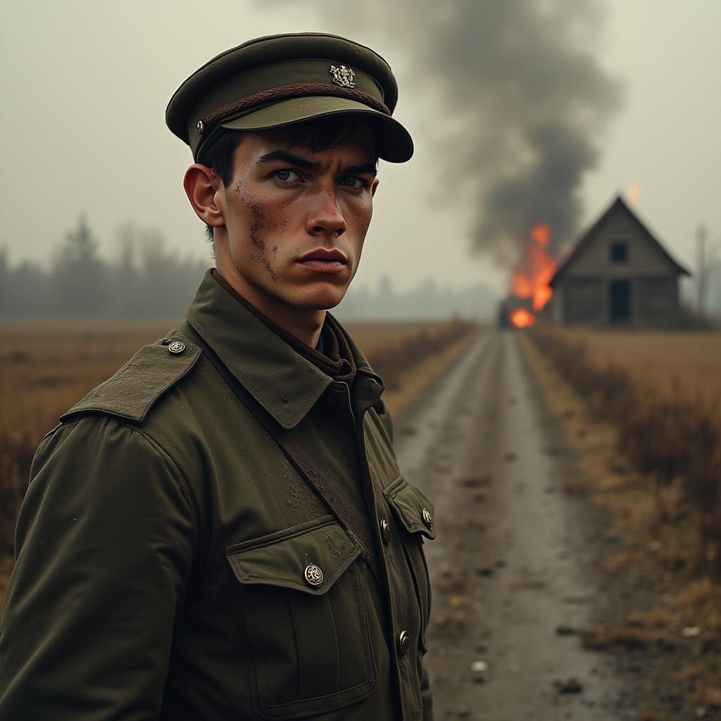 Austro-Hungarian Officer on Eastern Front WW1