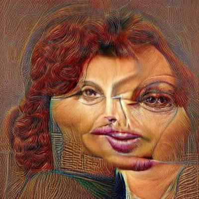 Mona Lisa as Sophia Loren Portrait