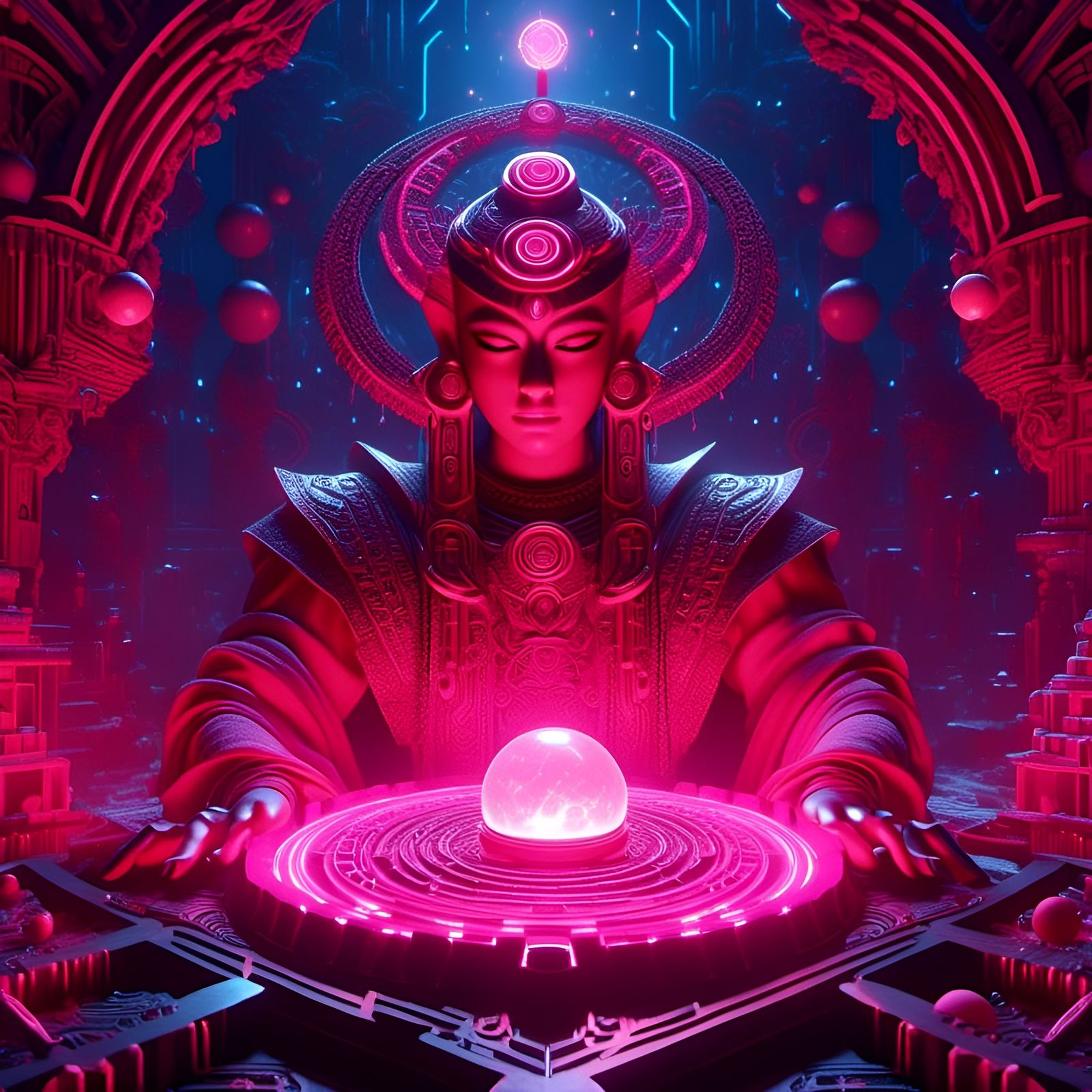 Glowing Enigma Jewel Reveals Mind Maze