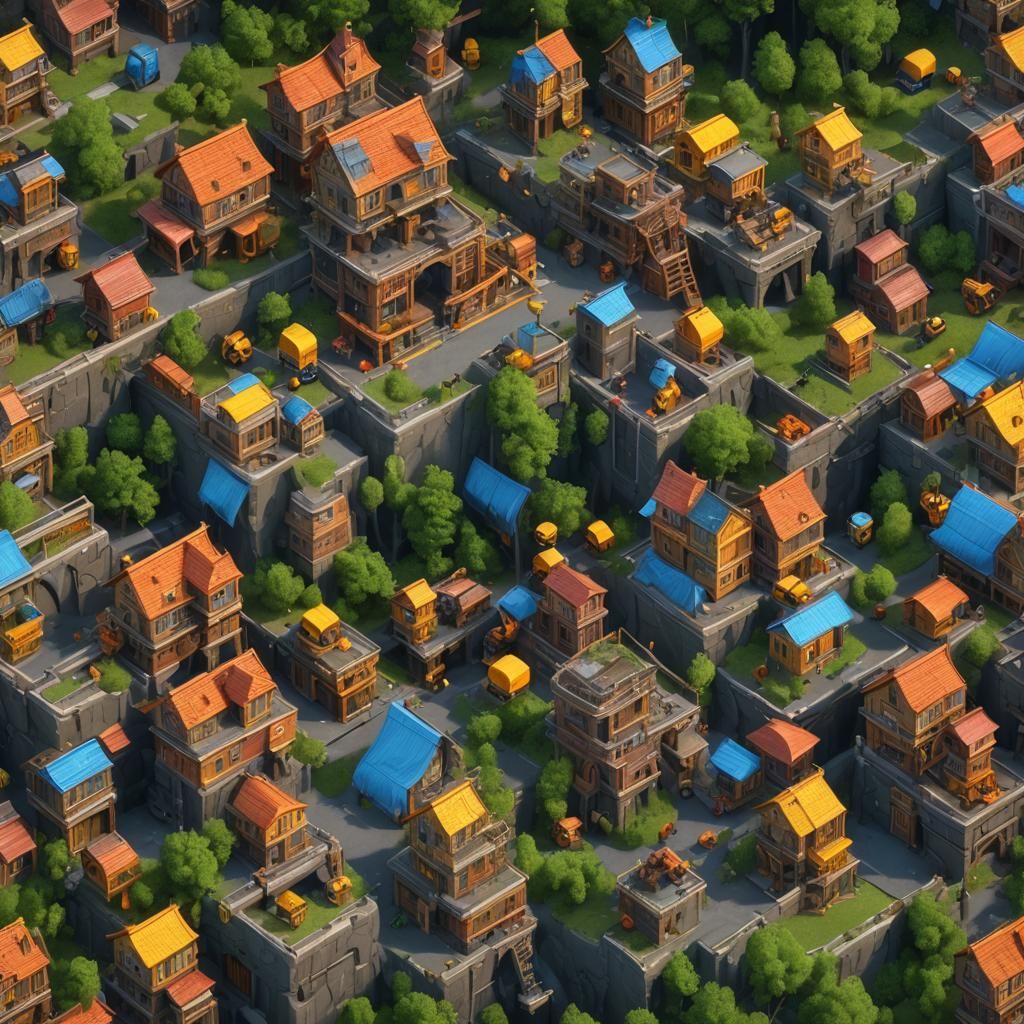 Bob the Builder Eating: Detailed Matte Painting