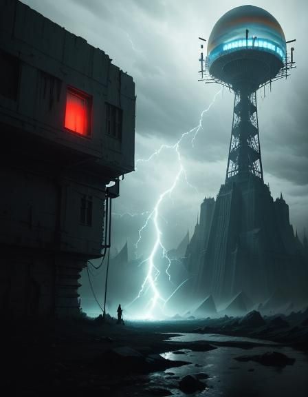 Fallen Hero and Tower of Despair, Digital Art