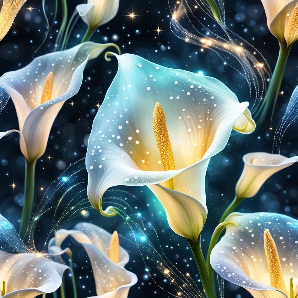 Ethereal Calla Lily in Magical Light