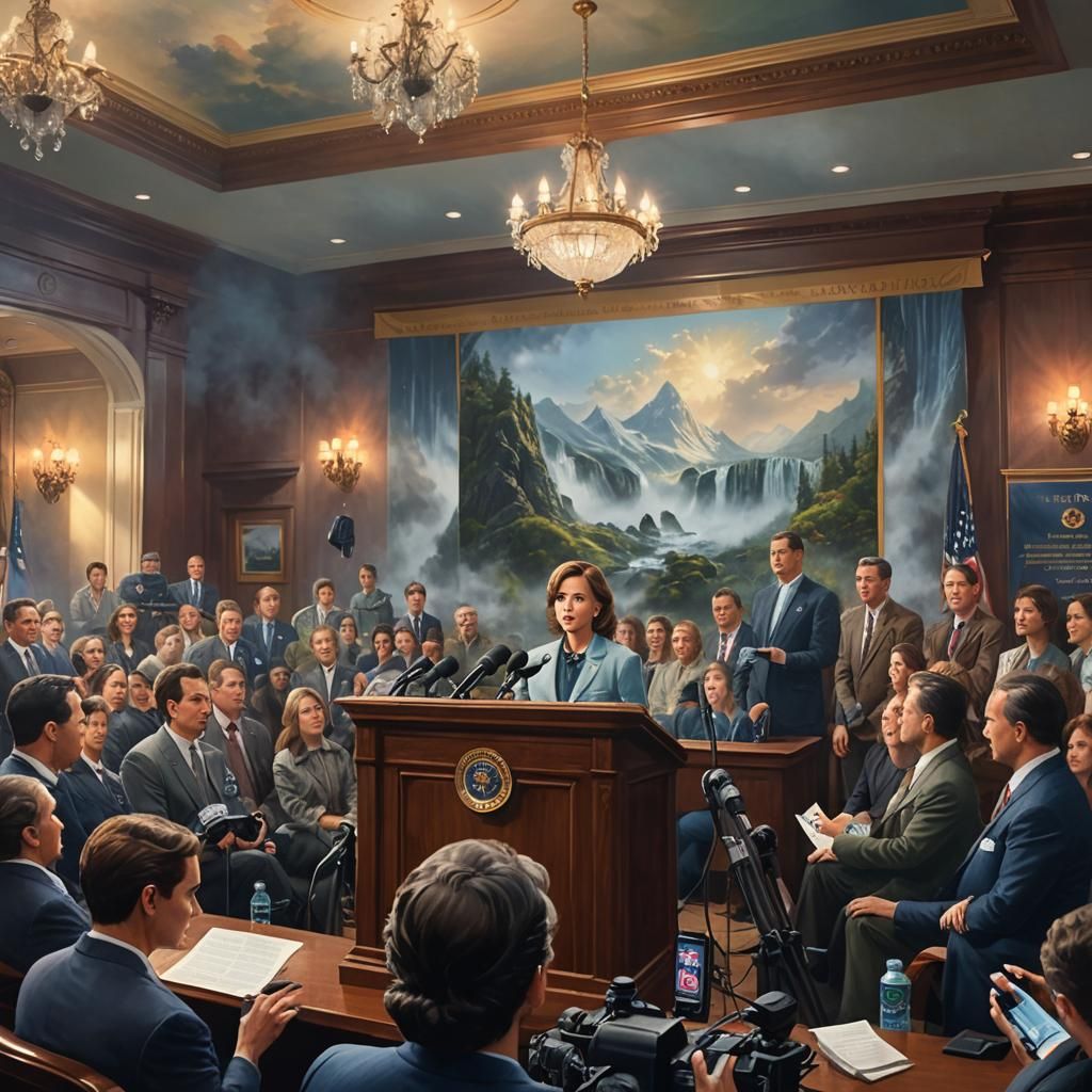 Press Conference Announcing Environmental Bill Passage