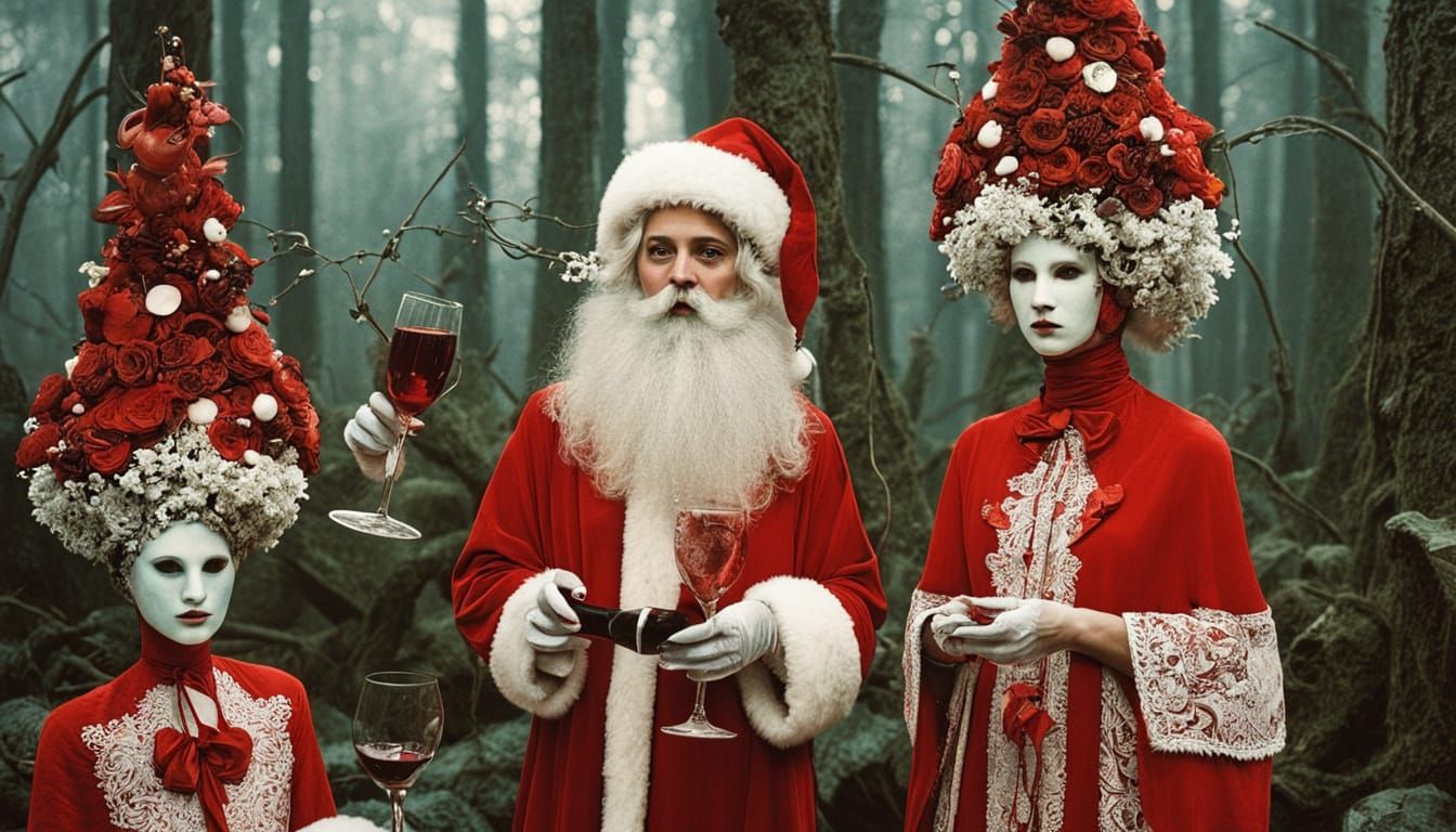 Surreal Garden Party in a Fantasy Style