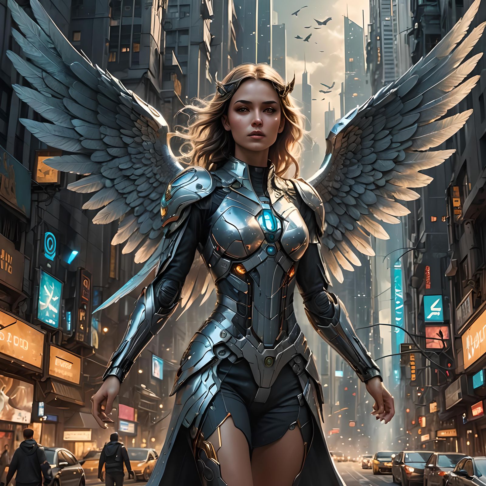 Beautiful Angel with wings