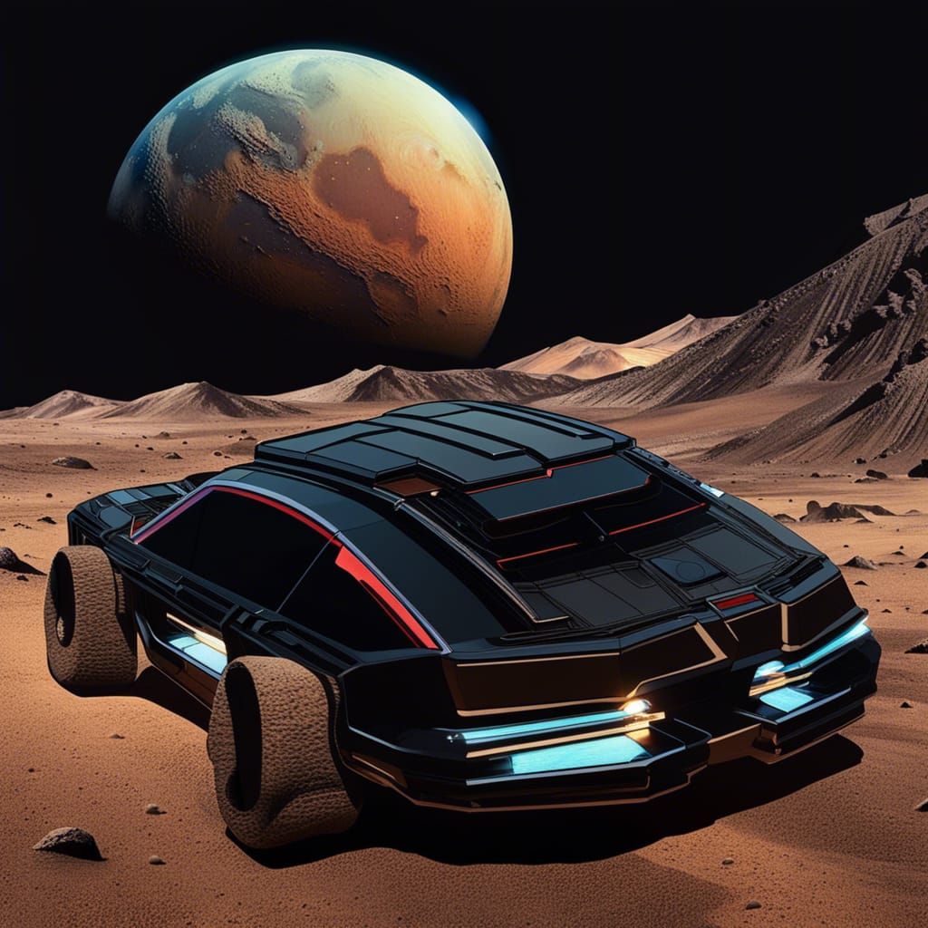 Knight Rider Car on Saturn's Moon Titan