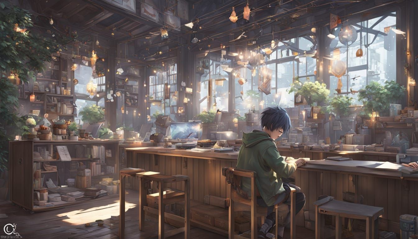 Detailed 3D Anime Art Inspired by WLOP