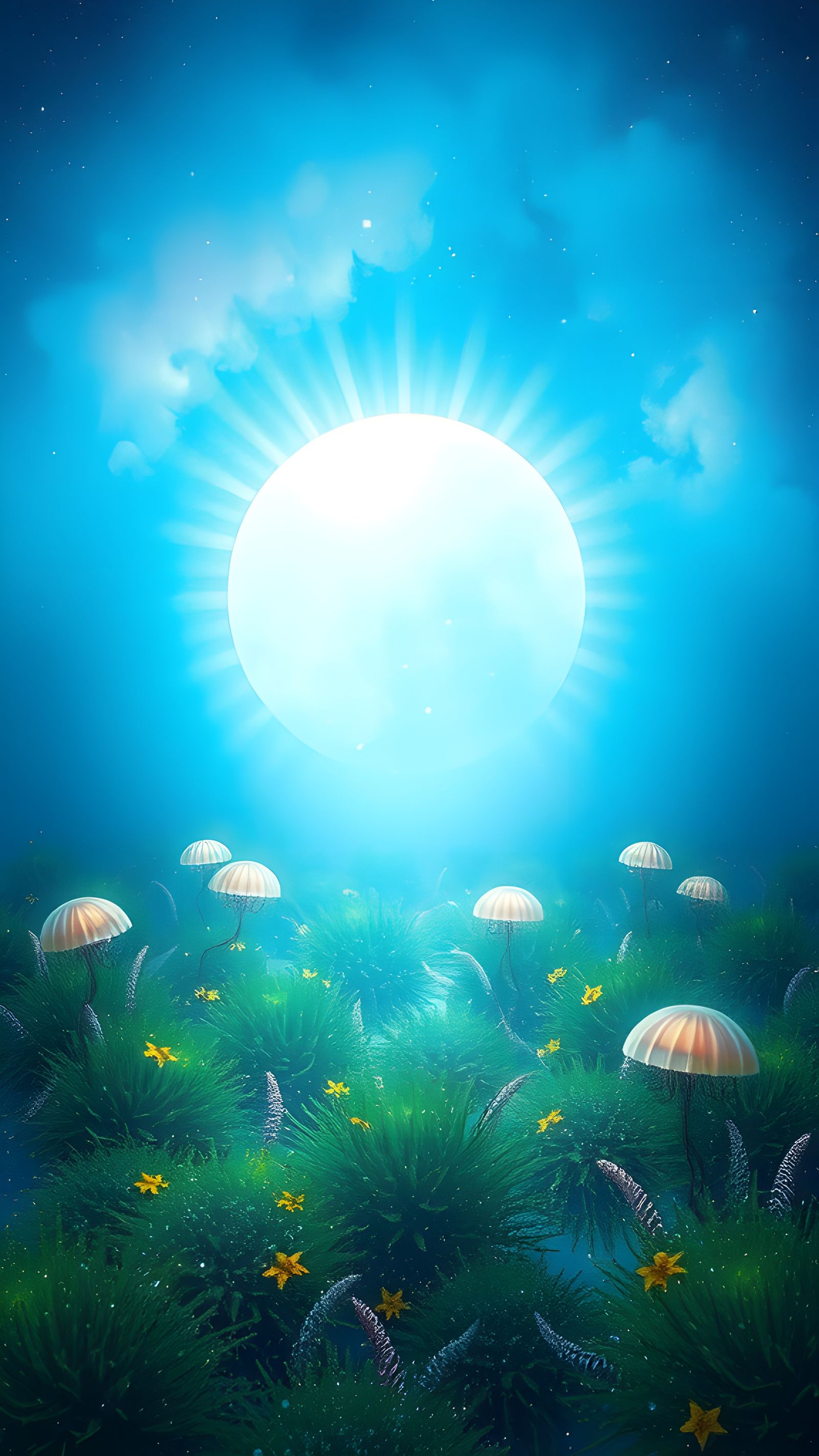 Surreal Dreamscape Portal with Crystalline Flora