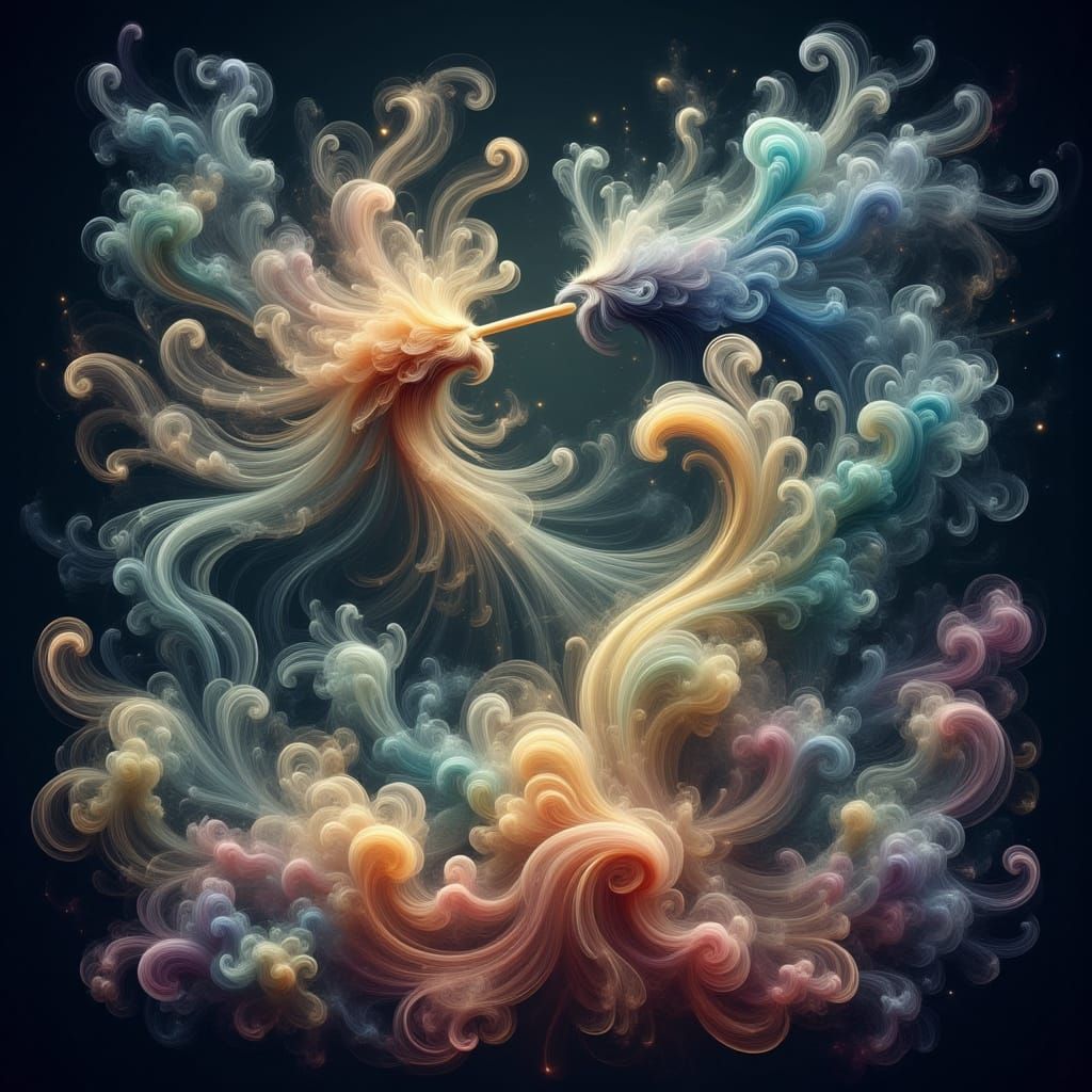 Enchanting Cosmic Flute Emitting Ethereal Melodies