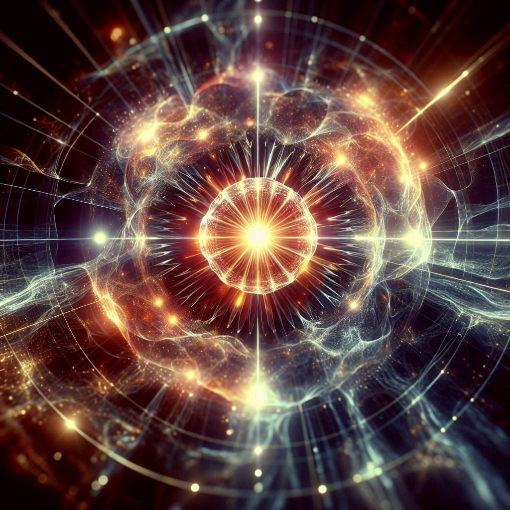 Vibrant Energy Sphere: A Cinematic Dimensional Convergence