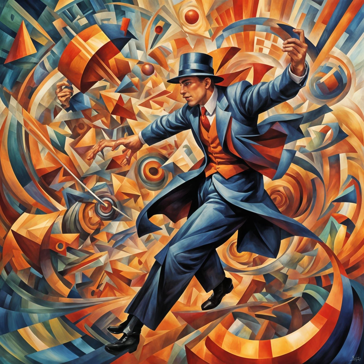 Abstract Geometric Shape Composition