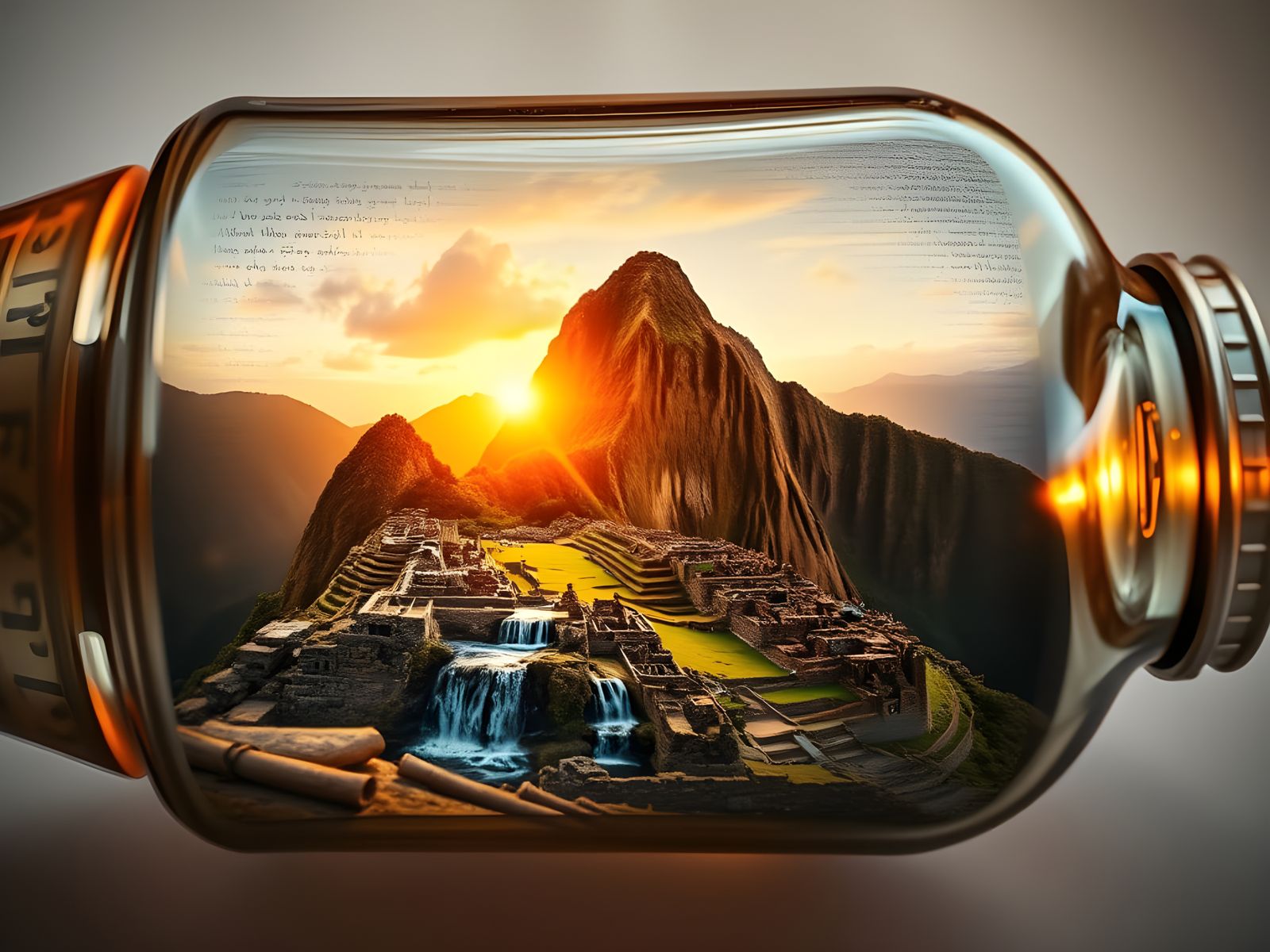 Machu Picchu in a Bottle