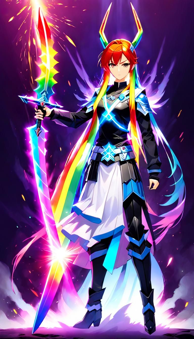 Nephalem: Angel and Demon with Energy Sword