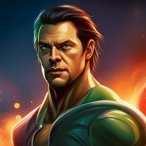 Hulk, Thor, Loki Hybrid: Detailed Splash Art