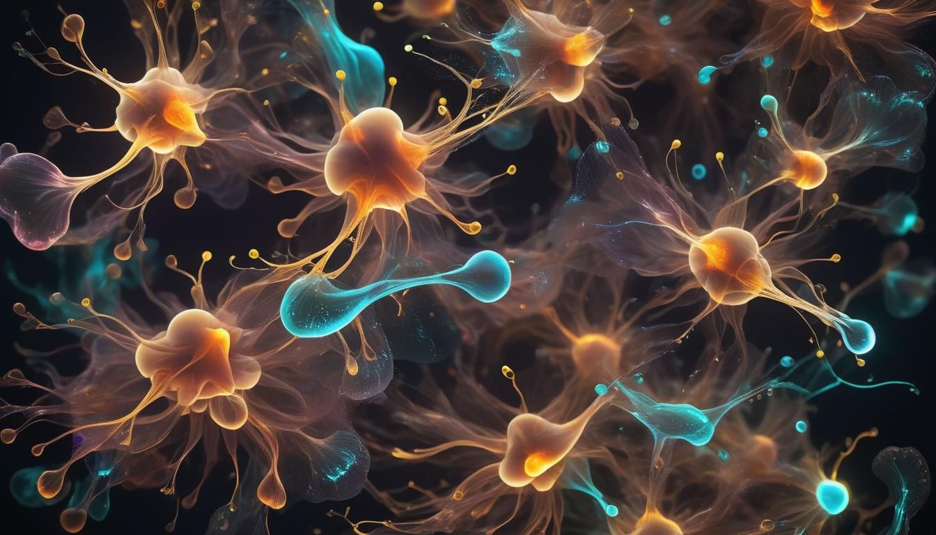 Bioluminescent Cells Dance in Deep Space