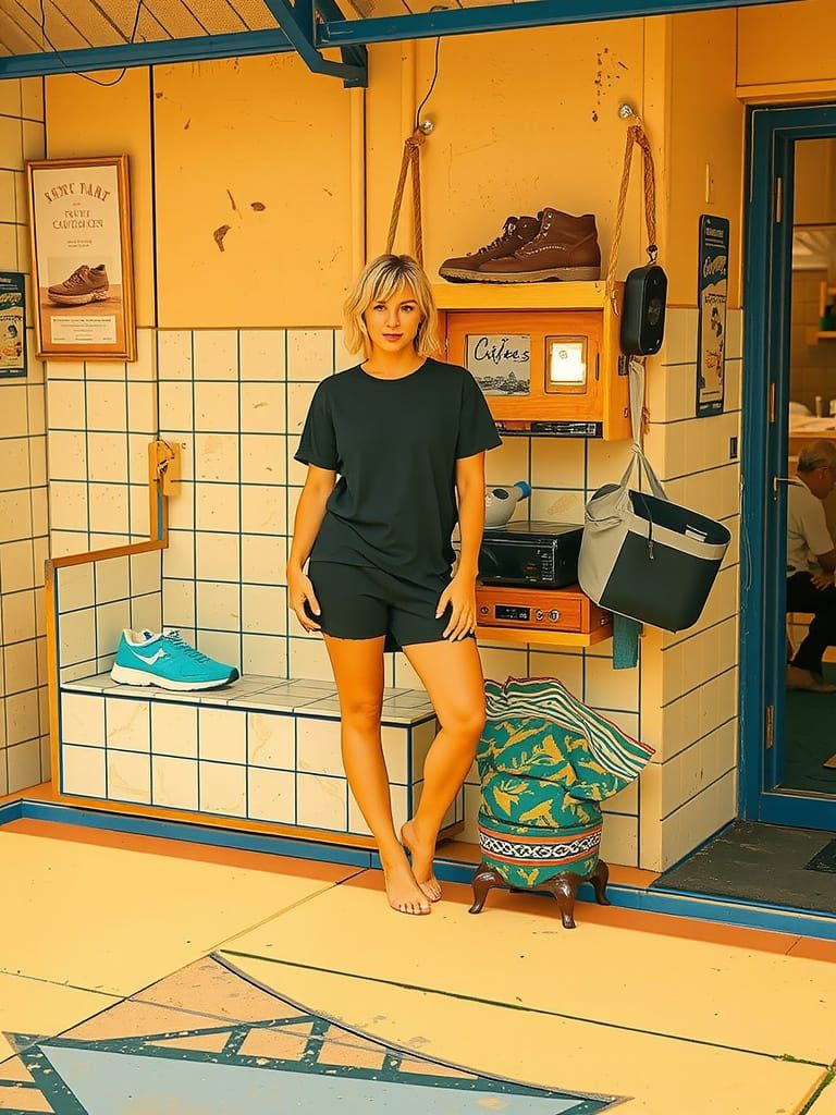 Realistic Outdoor Portrait of Woman in Natural Light