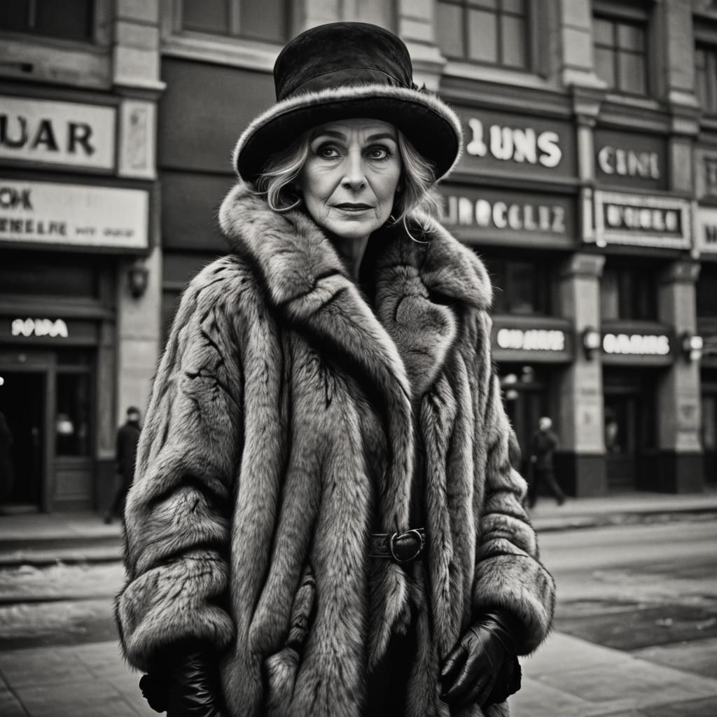 1920s Movie Tycoon in Black and White Photography