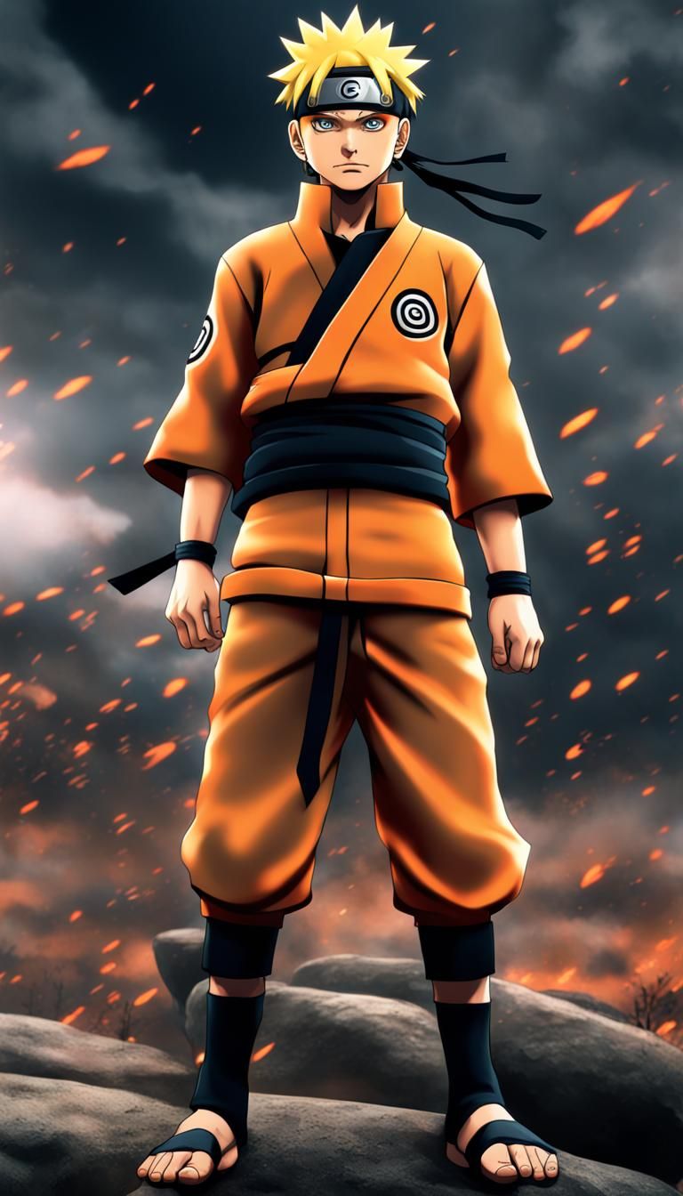 Naruto Uzumaki: Detailed Matte Painting in 8K