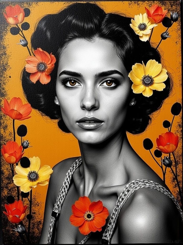 Feminine Fauvist Masterpiece Blends Cubism and Botanical Ele...