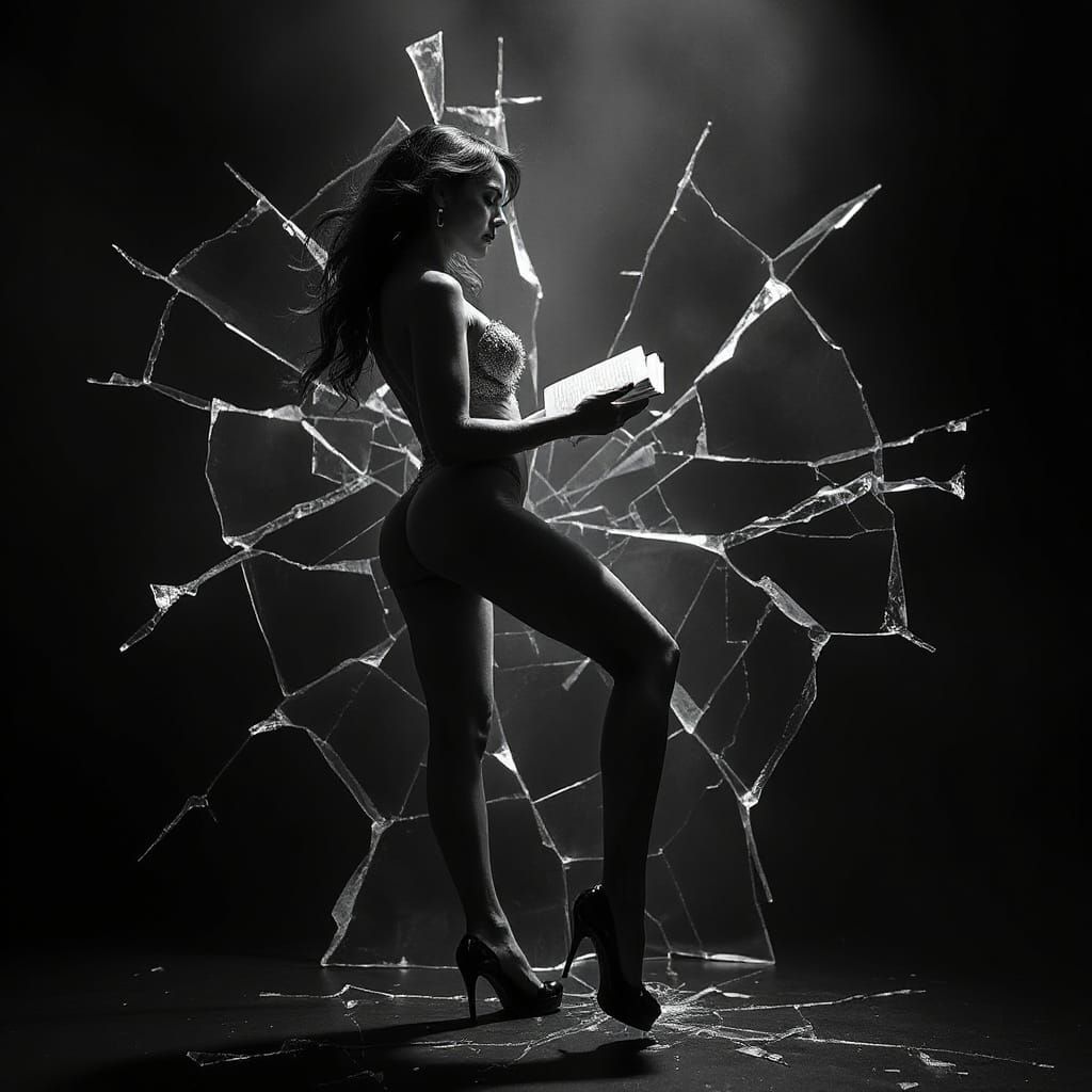 Exotic Dancer Reading Nietzsche