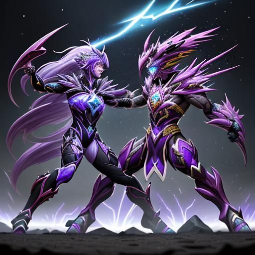 The grand Eon battles, spectacles of dazzling displays of po...