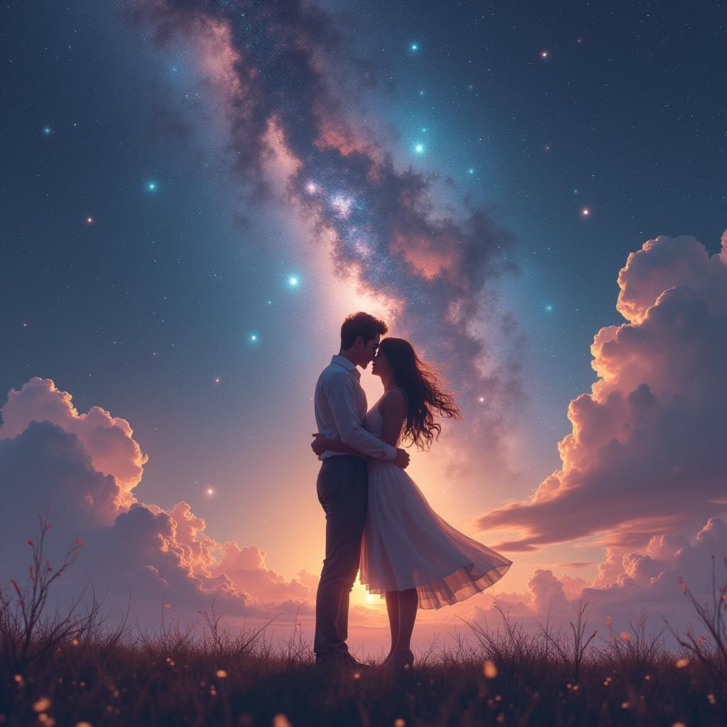 Celestial Embrace: A Galaxy of Love
