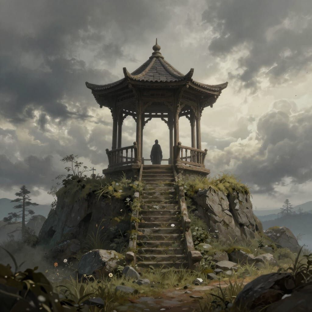 Dread Gazebo High on a Hill: Fantasy Game Art