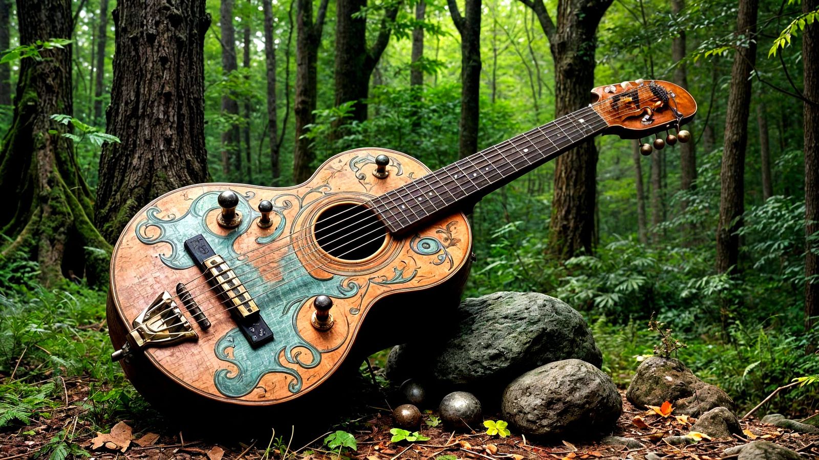 A Wood Elf Guitar