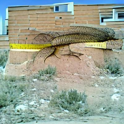 Enormous Lizard in New Mexico