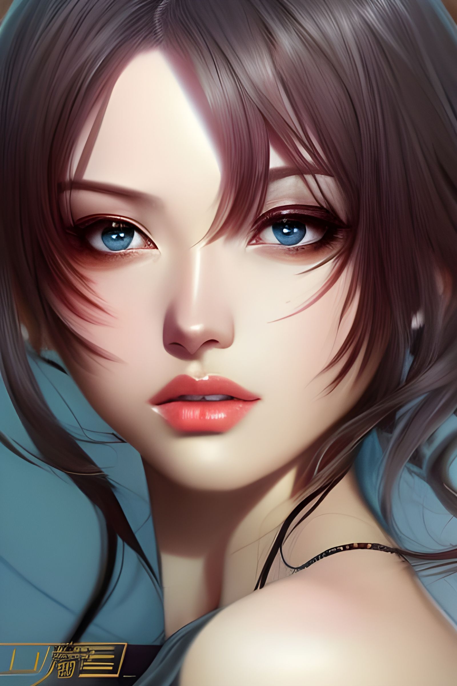 Anime Girl Portrait with Volumetric Lighting