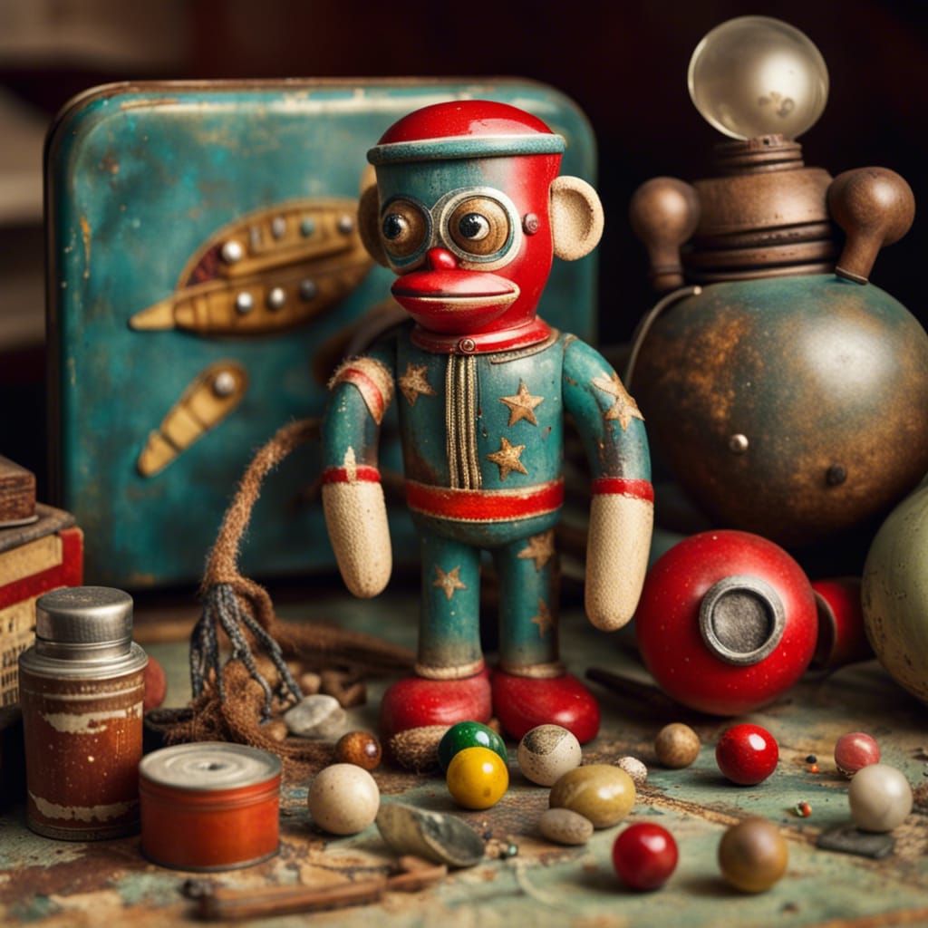 Old wooden toys
