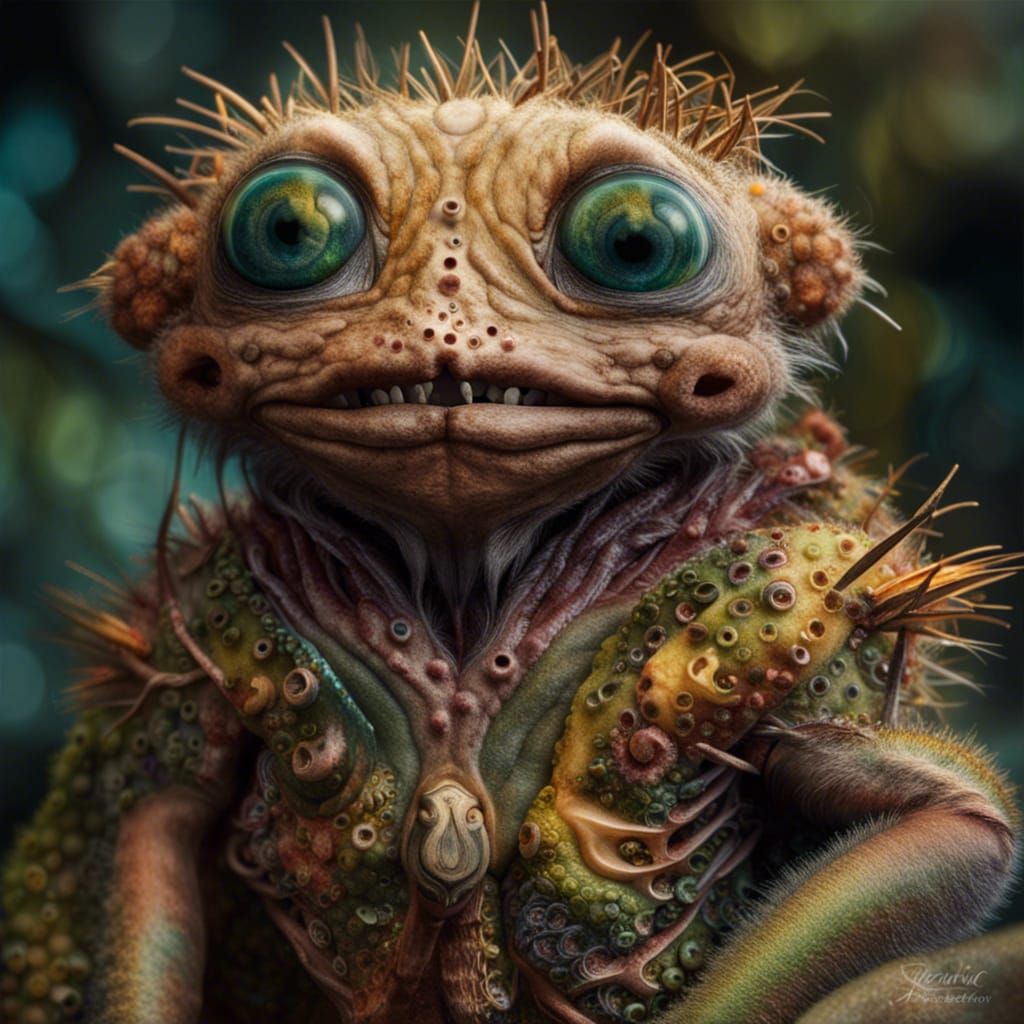 Invasion of the Nano Alien Organisms: Photorealistic Detail