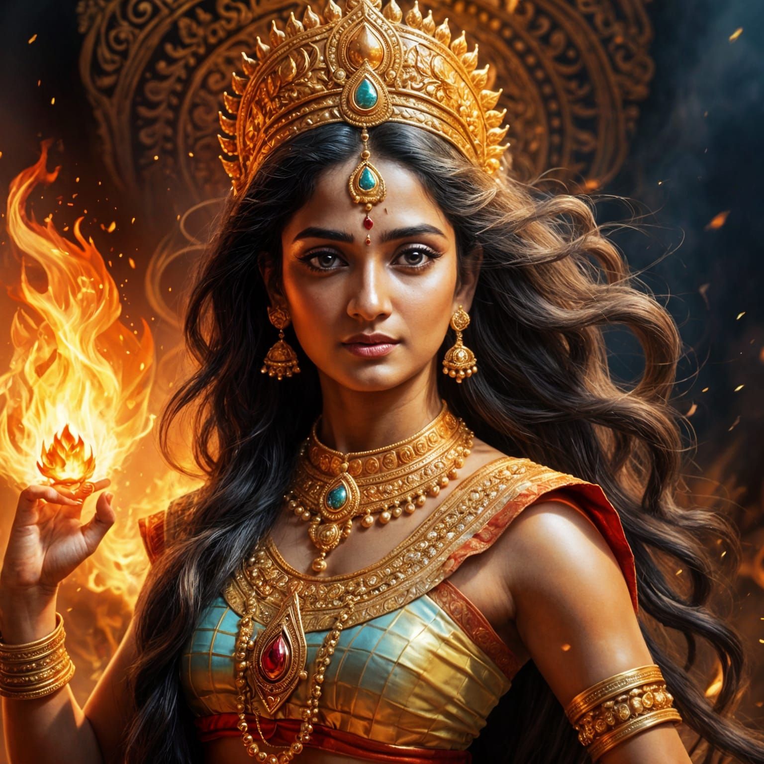 Princess Draupadi: A Divine Depiction