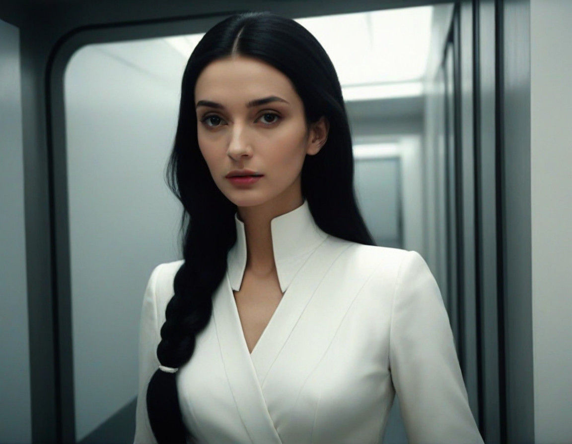 Photorealistic Film Still of a Tall Translator