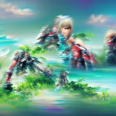 Xenoblade-Inspired Landscape in 8K Resolution