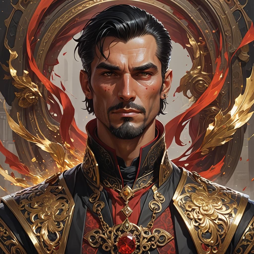 D&D Nobleman Portrait in Detailed Digital Art