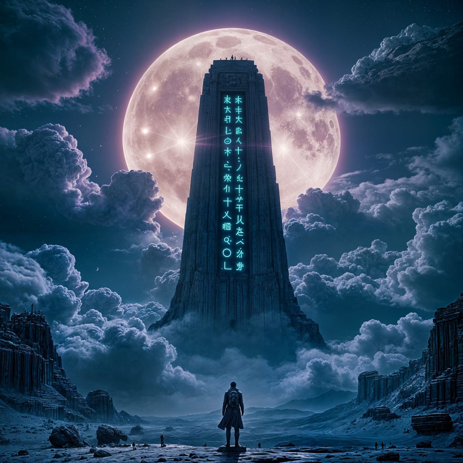 Colossal Alien Monument on Gas Giant Moon