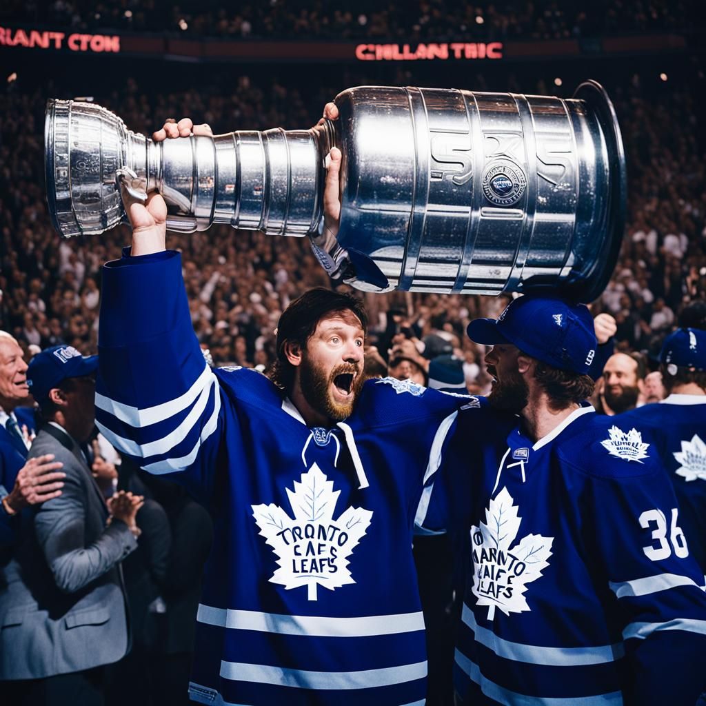 Toronto Maple Leafs Celebrate Stanley Cup Victory