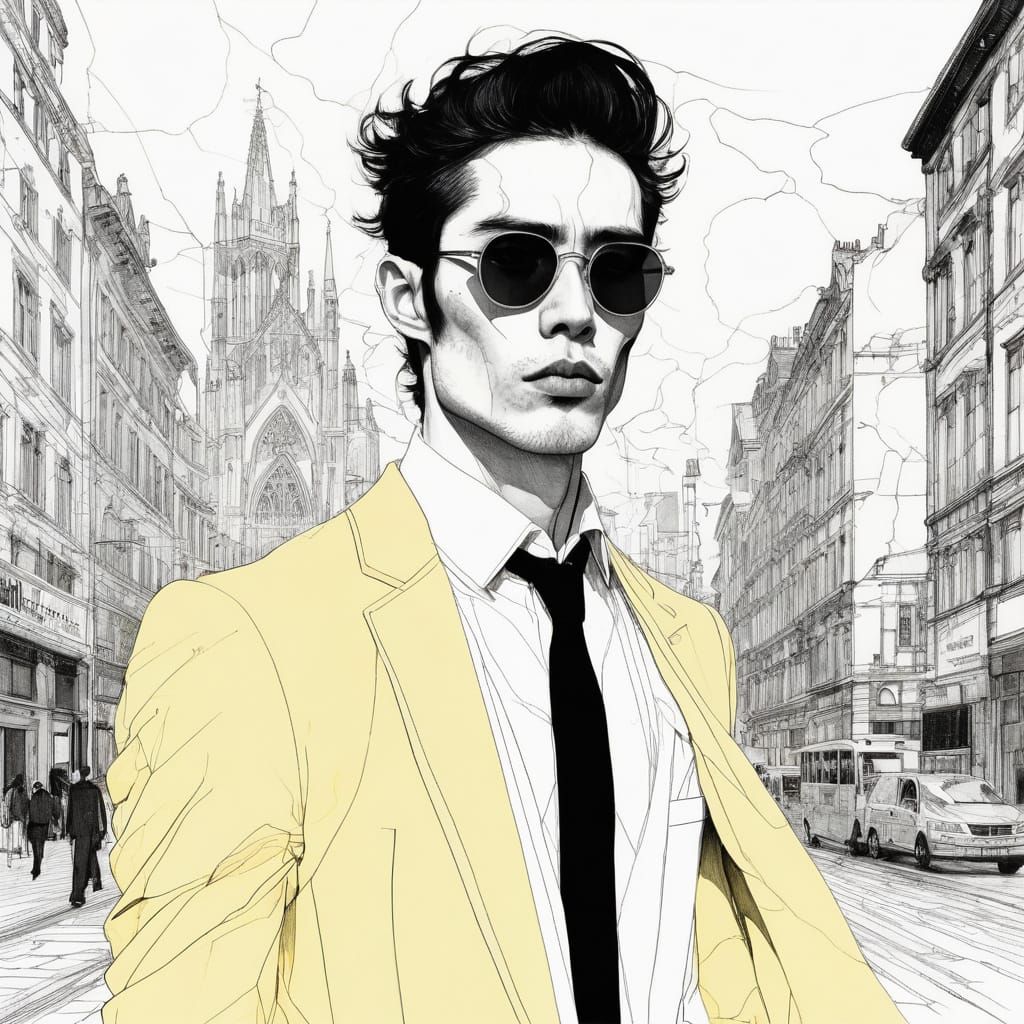 Modern Vampire in Exquisite Suit Struts New York Streets