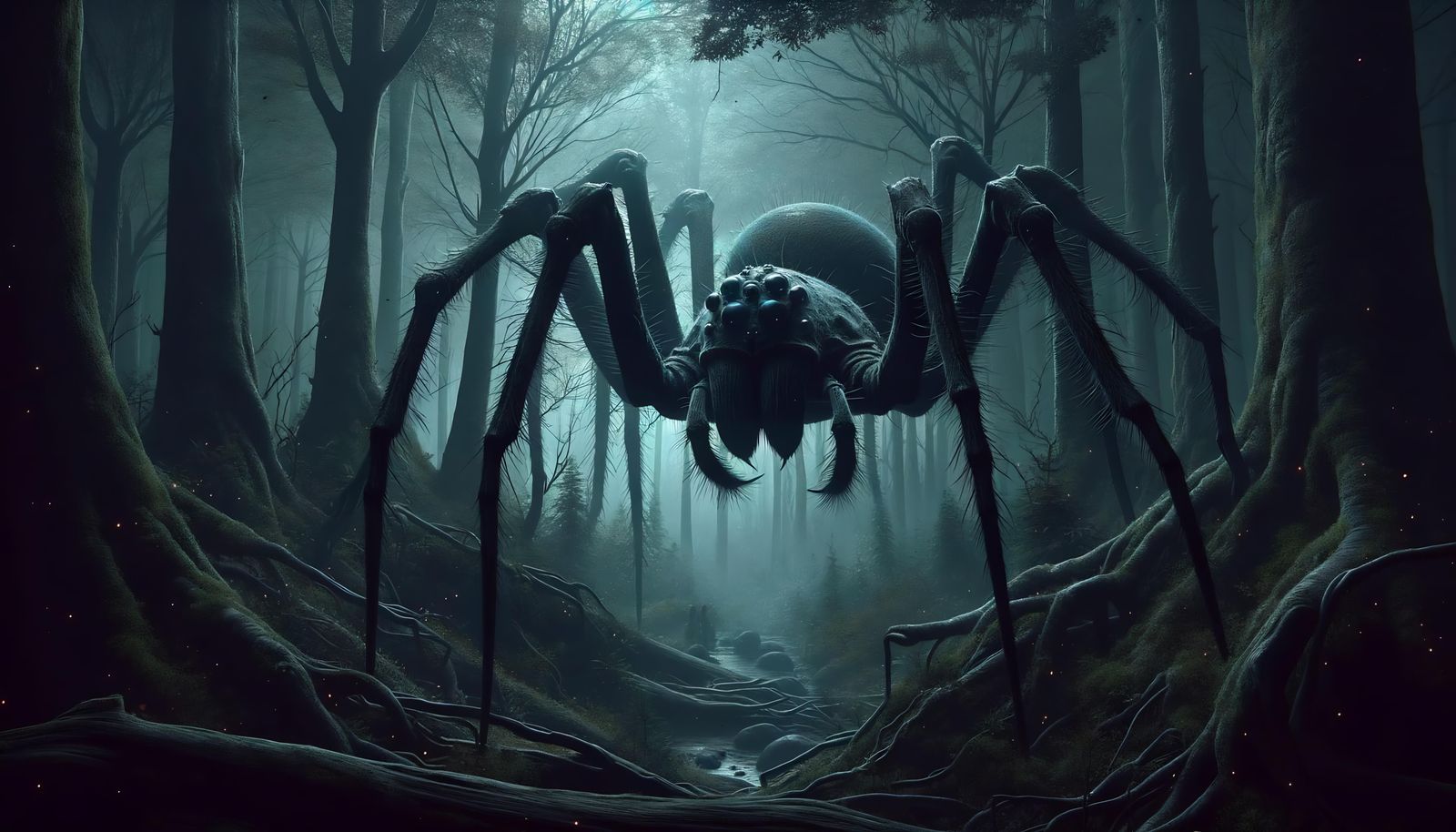 Chelicera: Spider Monster Ambushes in Dark Forest