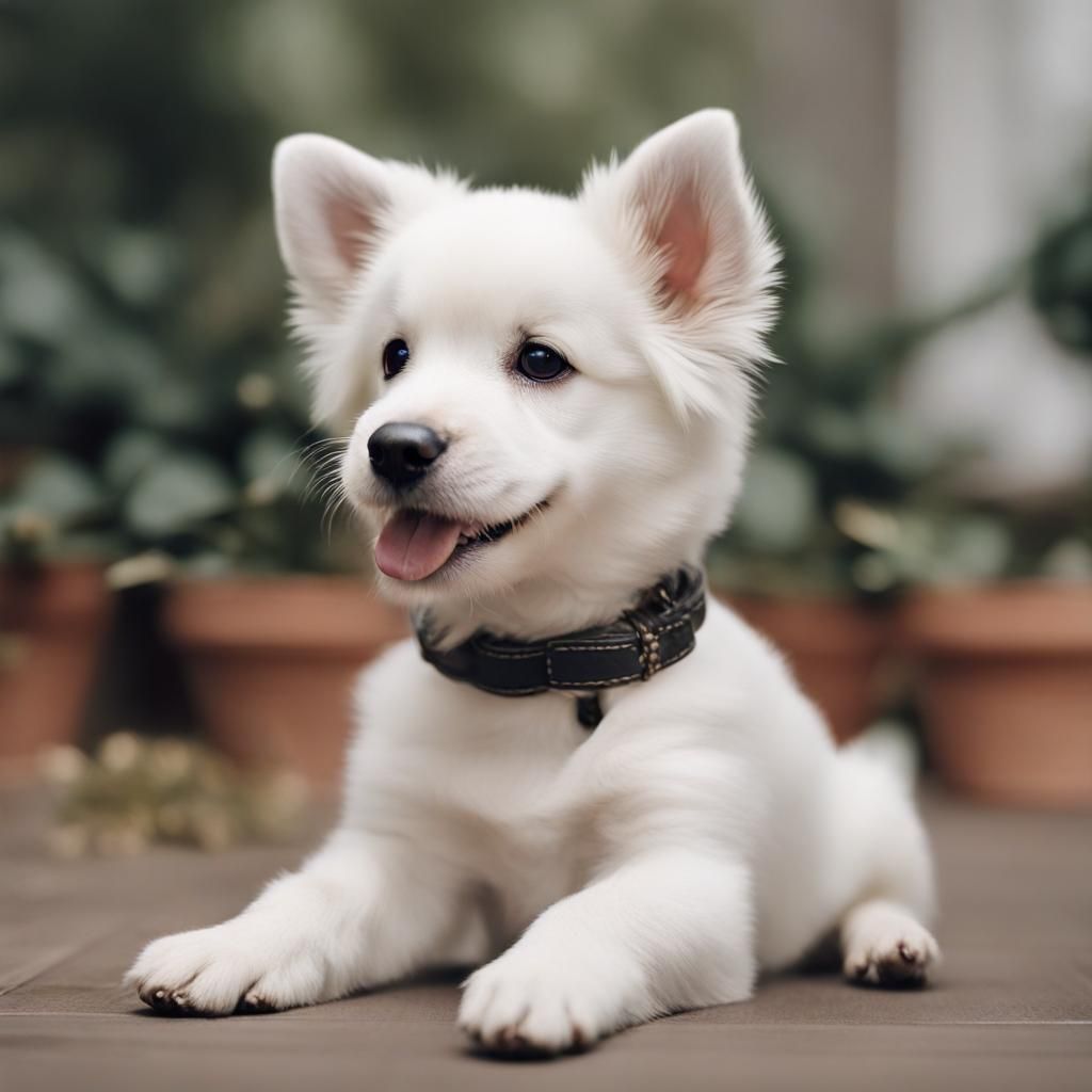 Adorable Cute Dog Image Generated by AI