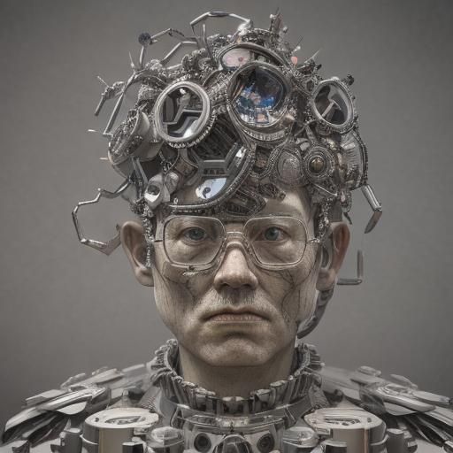 Medieval AI Chemist in a Firelit Cave