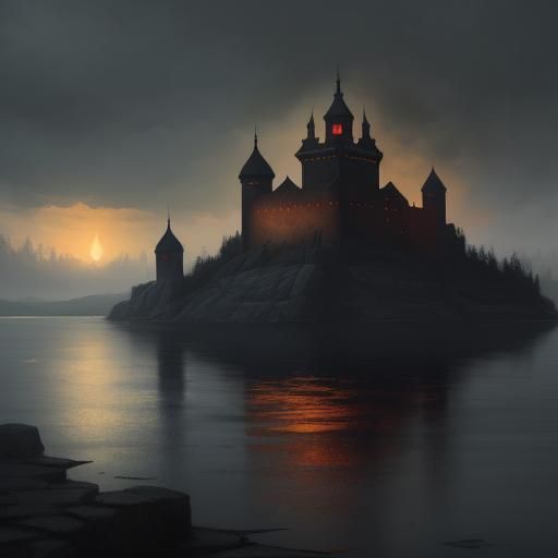 Sinister Fortress on Ladoga Lake