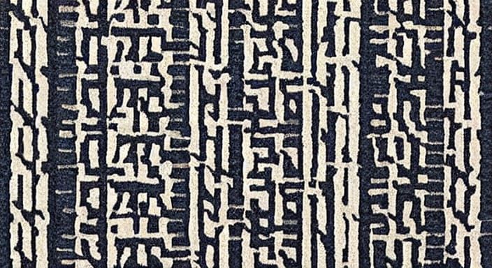 Vibrant Carpet Pattern Unfolds on the Right