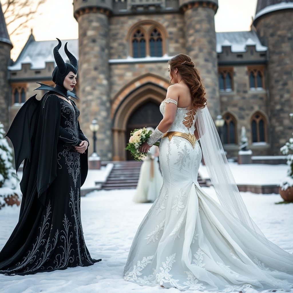 Maleficent and Wonder Woman's Winter Wedding