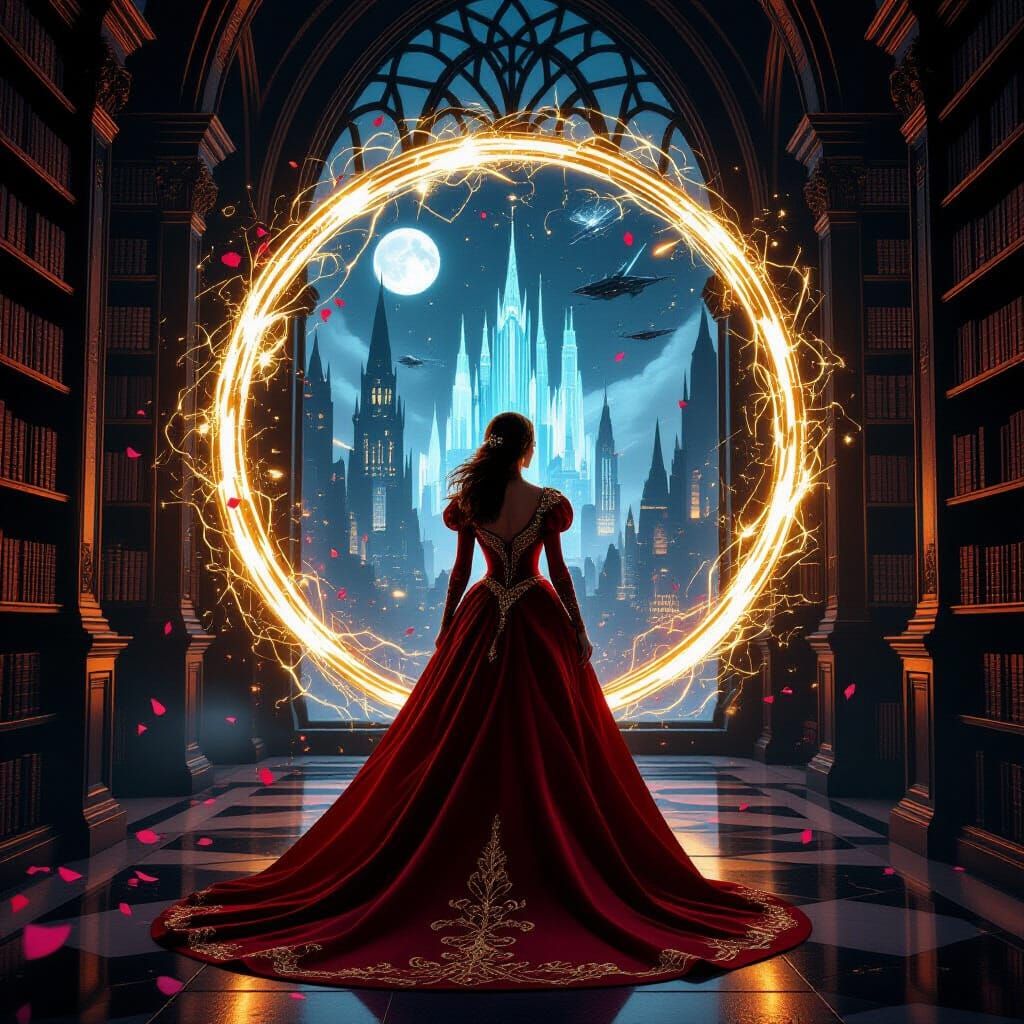 Queen Between Worlds: Ornate Fantasy Portal